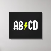 ACDC Gele Bout Canvas Afdruk (Voorkant)