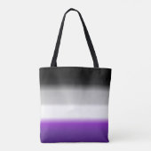 Ace Asexual Gradient Pride Flag: Horizontale stree Draagtas (Achterkant)