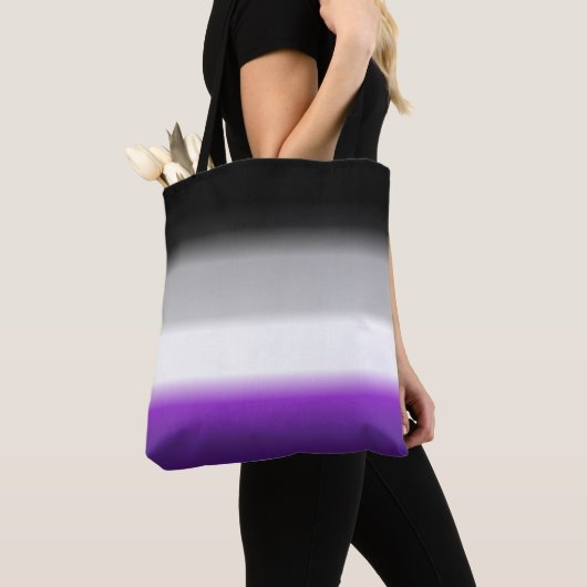 Ace Asexual Gradient Pride Flag: Horizontale stree Draagtas (Dichtbij)