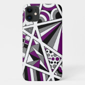 Ace Asexual Pride Zen Doodle Case-Mate iPhone Case (Achterkant)
