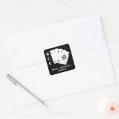 ACE Attitude + Commitment = Excellentie Vierkante Sticker (Envelop)