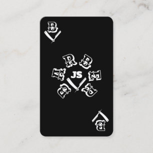 Ace card barbres stijl tegenover visitekaartje