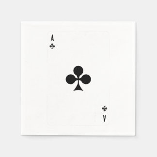 Ace club die Kaart speelt Funny Matching Halloween Servet
