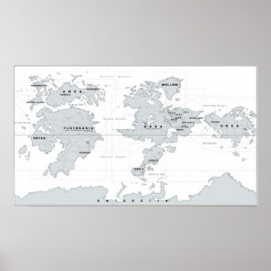 Ace Combat Strangereal Map Poster