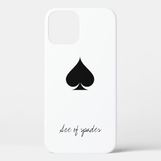 Ace de pique iPhone 12 coque | Jouer un costume de (Verso)