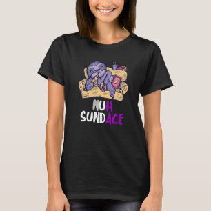Ace Geen Zondag Gotische Luie Luiaard Aseksualitei T-shirt