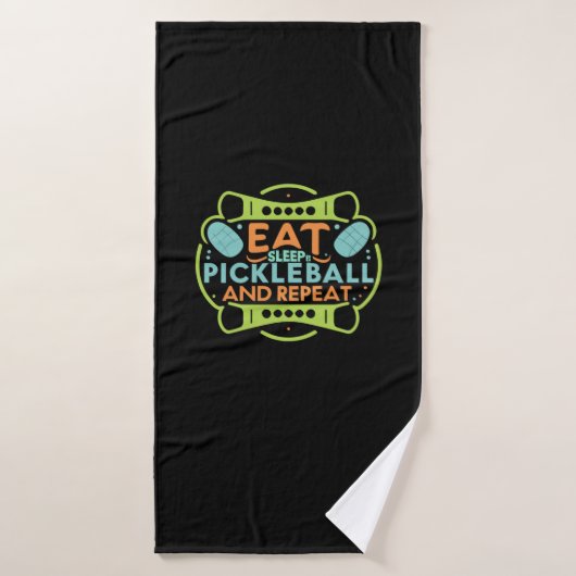 Ace het Hof met Pickleball Badhanddoek (Badhanddoek)