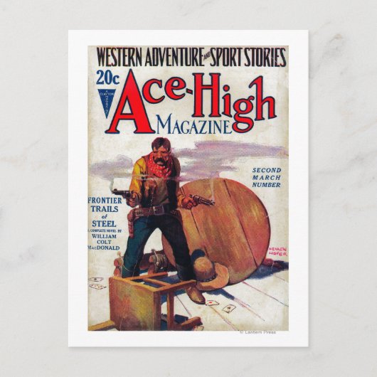 Ace High Magazine Hoesje 2 Briefkaart (Voorkant)