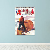 Ace High Magazine Hoesje 2 Canvas Afdruk (Insitu (Houten vloer))