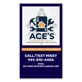 ACE Home Maintenance and Repairs Business Card Magnetisch Visitekaartje