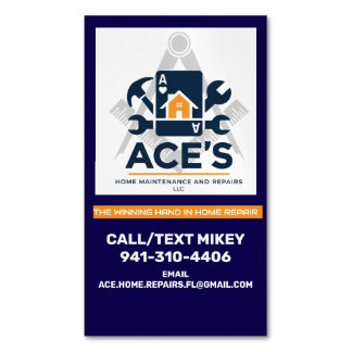 ACE Home Maintenance and Repairs Business Card Magnetisch Visitekaartje