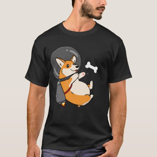 ace Jetpack Corgi T-shirt (Voorkant)