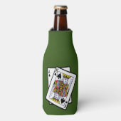 Ace & King of Spades 21st Birthday Flesjeskoeler (Fles Voorkant)