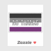 Ace No Bedankt Funny Flag Sticker (Vel)