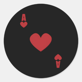 Ace Of He Poker Kaart Blackjack Texas Holdem Poker Ronde Sticker