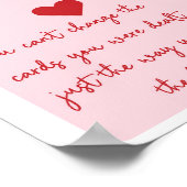 Ace of Hearts Poker rose esthétique Poster (Coin)