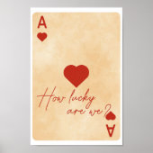 Ace of Hearts Poster – “How Lucky Are We?” (Devant)