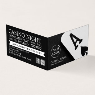 Ace of Spades, Casino Manager Gedetailleerd Visitekaartjes