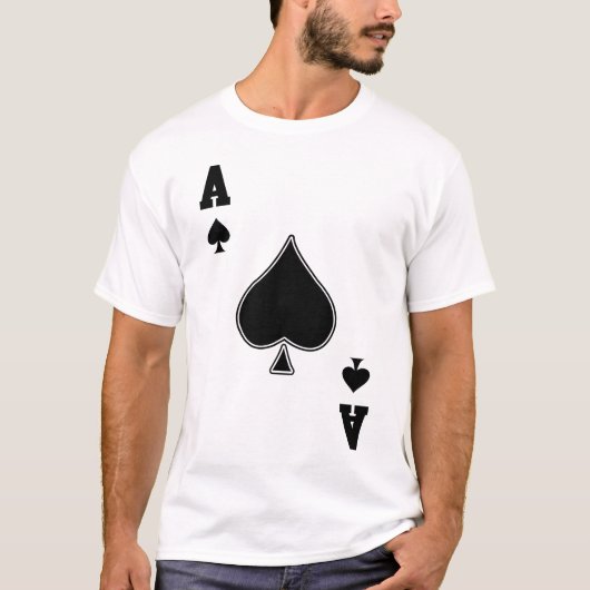 Ace of Spades  Cotton Poly Blend Apparel Fo T-shirt (Voorkant)
