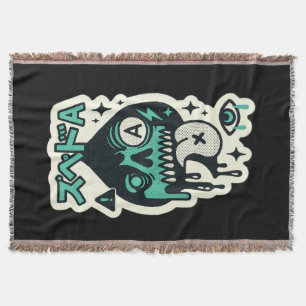 Ace of Spades — Drip-Skull Katakana Deken