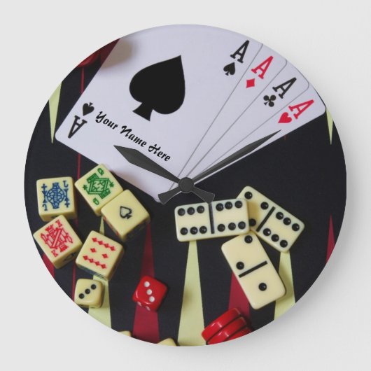 Ace of spades gobling casino grote klok (Voorkant)