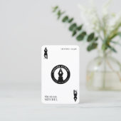 Ace of spades noary visitekaartje (Staand voorkant)