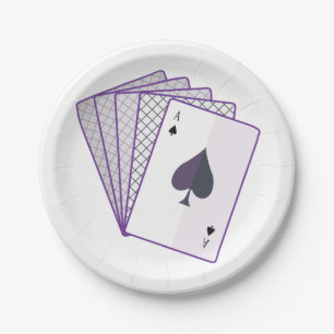 Ace of spades papieren bordje