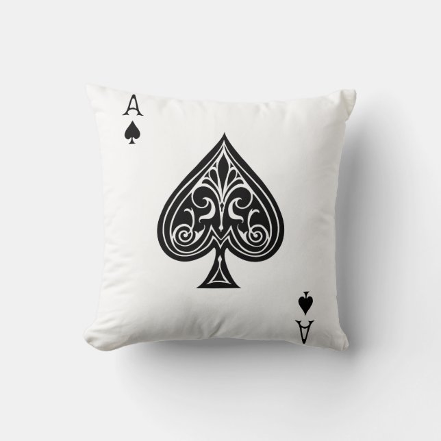 Ace of Spades Pillow Kussen (Voorkant)
