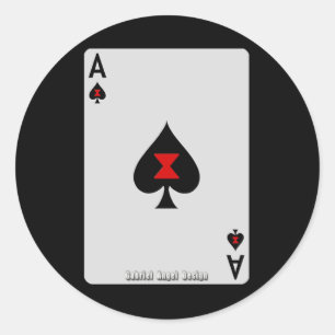 Ace of Spades Ronde Sticker