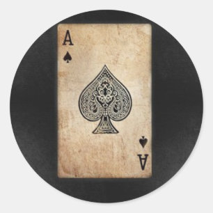 Ace of Spades Ronde Sticker