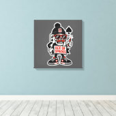 Ace of Spades Street Mascot - Pro Grind Edition Canvas Afdruk (Insitu (Houten vloer))