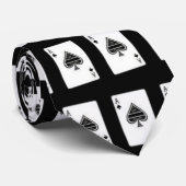 Ace of Spades Stropdas (Opgerold)