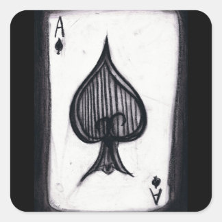Ace of Spades Vierkante Sticker