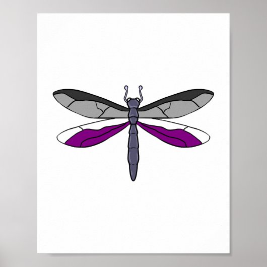 Ace Pride Dragonfly Poster (Voorkant)