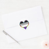 Ace Pride Heart Classic Round Sticker (Envelop)
