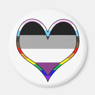 Ace Pride Heart Magnet Magneet