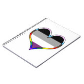Ace Pride Heart Notitieboek (Linkerzijde)