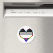Ace Pride Magnet de coeur (In Situ (Lave-vaisselle))
