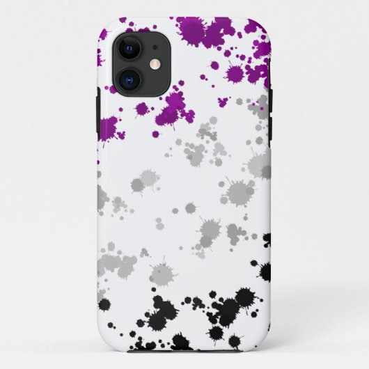 Ace Pride Splatter Ontwerp Telefoon CAse (Achterkant)
