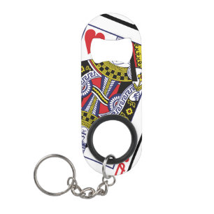 Ace & Queen of Hearts 21st Birthday Mini Flessenopener