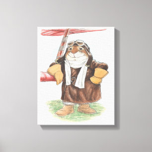 Ace Rabbit Canvas afdrukken