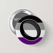 Ace ring flag pin ronde button 5,7 cm (Voorkant /achterkant)