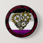 Ace Robot Pride - Groot Ronde Button 7,6 Cm (Voorkant)