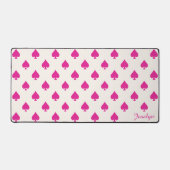 Ace rosé chaud rétro de pique Motif avec le nom (Recto)