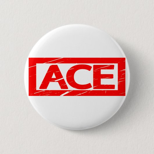 Ace Stamp Ronde Button 5,7 Cm (Voorkant)
