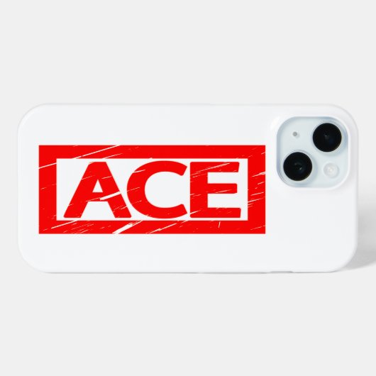 Ace Stempel Case-Mate iPhone Case (Achterkant (horizontaal))