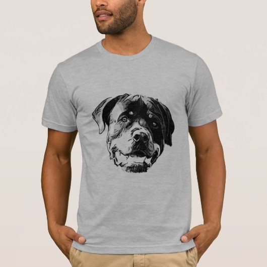 Ace the Rottweiler Mannen's T-shirt (Voorkant)