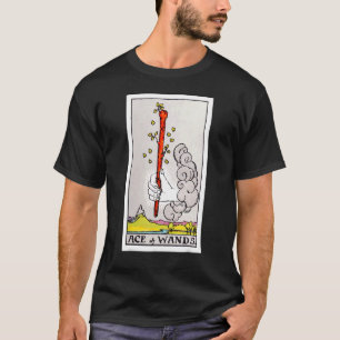 Ace van Wands Tarot Kaart Rider Waite Deck T-shirt