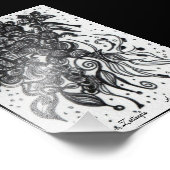 ACEO 4x5 Print Original Artwork. Bloem Foto Afdruk (Hoek)