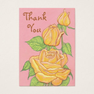 Aceo Art Card ~ Cartes de remerciements Rose